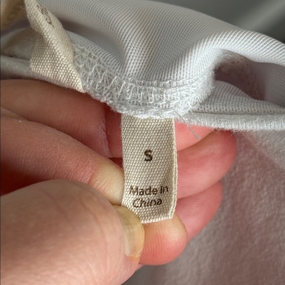 Soft Surroundings White Cropped Ruched Leg Leggings Size Small - Picture 3 of 8